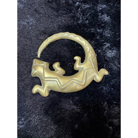 Vintage B Gatchell Brass Gecko/ LizardDoor Handle Knocker 1997